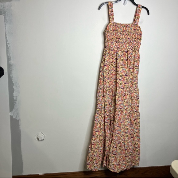 Scotch & Soda Strappy maxi dress smocked ditsy multicolor floral women’s‎ size M - Picture 3 of 12